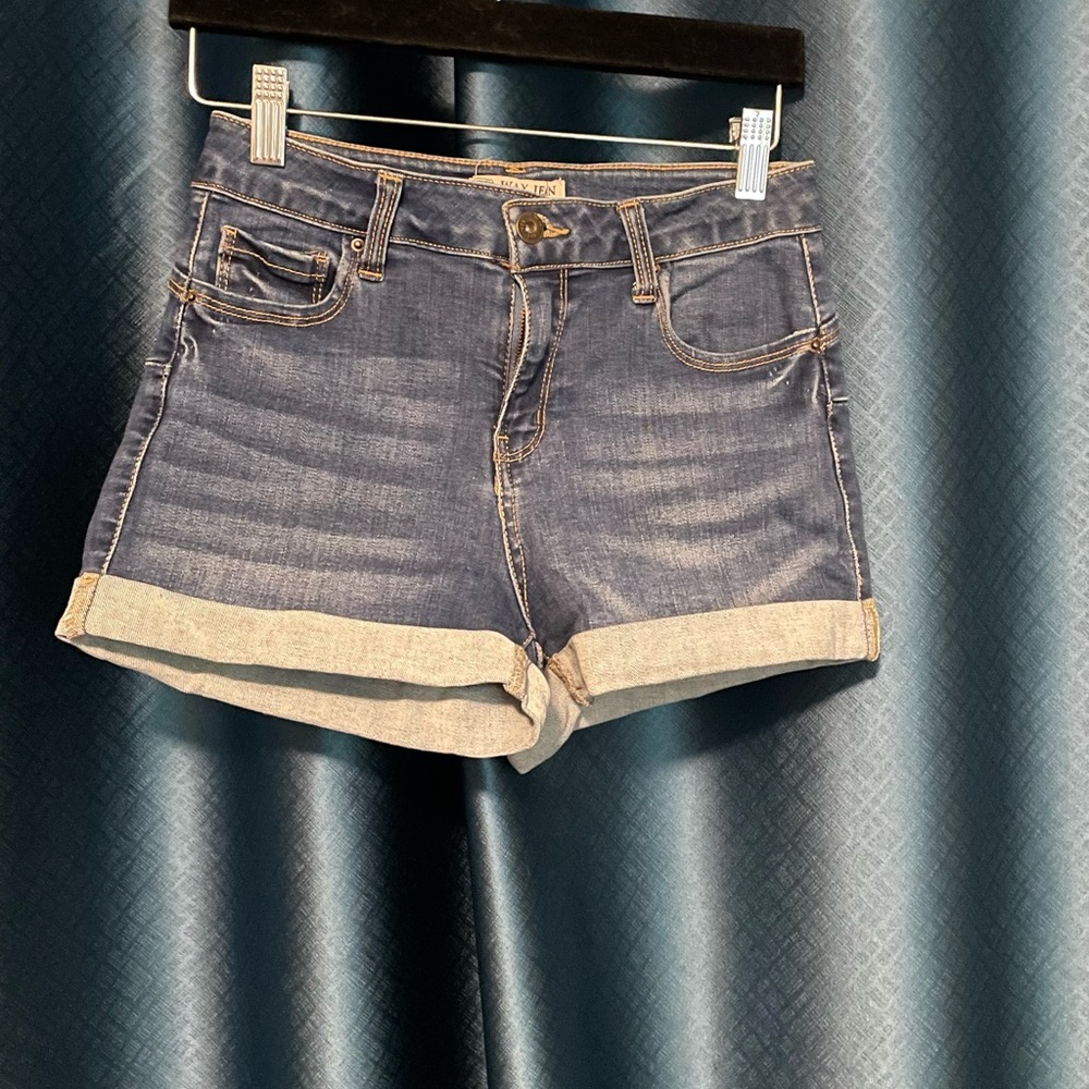 Wax Jean Dark Blue Jean Shorts